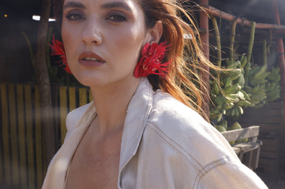 Topos Floral Rojo