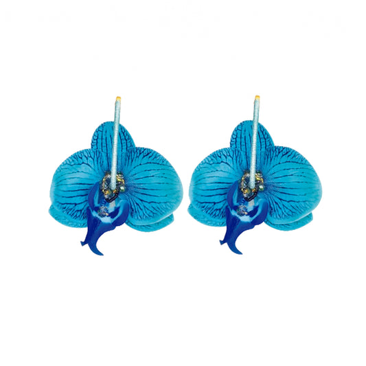 Argollas Orquidea Grandes Azul Print